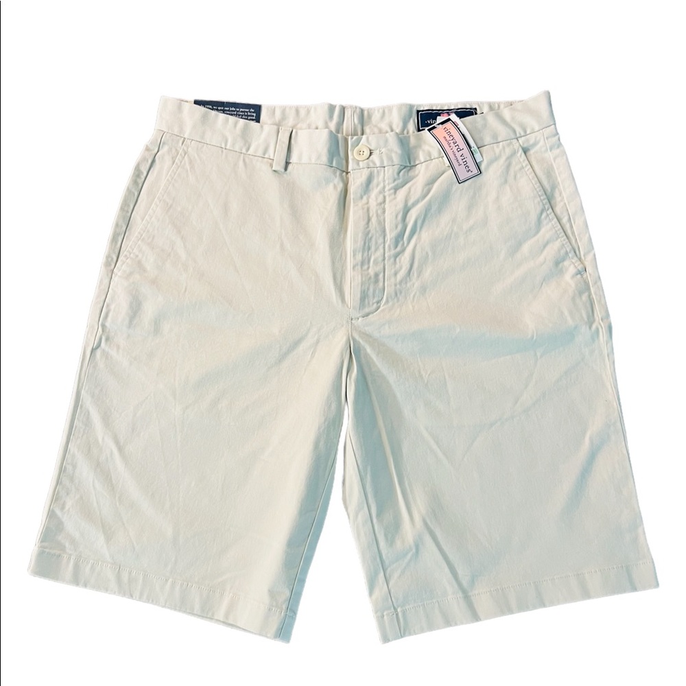 VINEYARD VINES MENS KHAKI CLASSIC FIT 11” BREAKER SHORTS SIZE 34 NWT